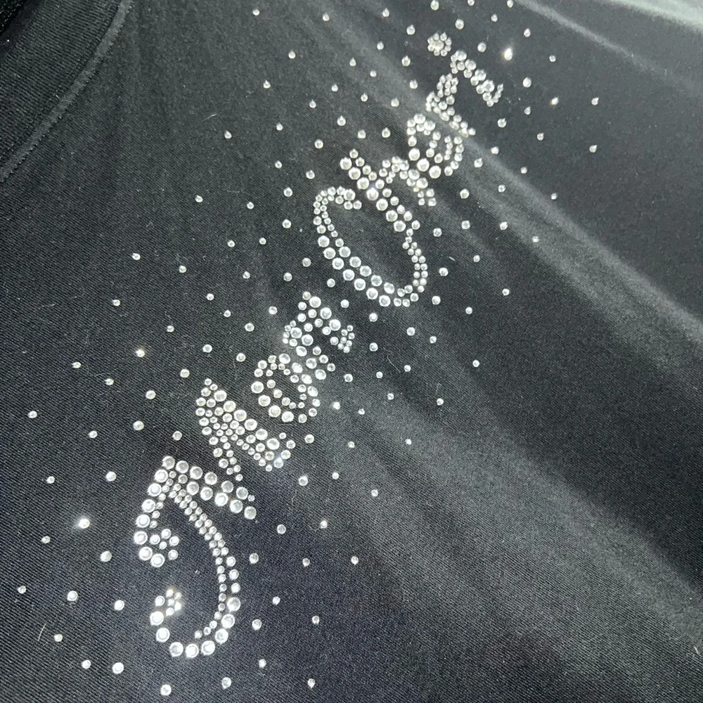 Forever 21 “Mon Chéri” Bling Long Sleeve 💎🖤 - Picture 2 of 4